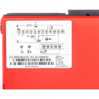 Блок управления горением HONEYWELL DVI 980-N Блок управления горением HONEYWELL DVI 980-N