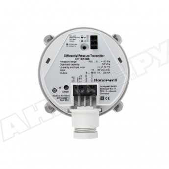 Датчик дифференциального давления для воздуха HONEYWELL DPTE100S Датчик дифференциального давления для воздуха HONEYWELL DPTE100S