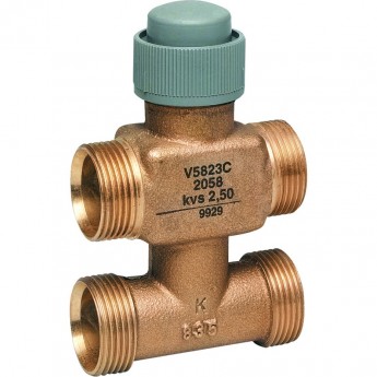 Клапан 3-x ходовой HONEYWELL V5823C2009, PN16, 2...120С, коническая резьба, б/п, DN=15, Kvs=0.25 Клапан 3-x ходовой HONEYWELL V5823C2009, PN16, 2...120С, коническая резьба, б/п, DN=15, Kvs=0.25