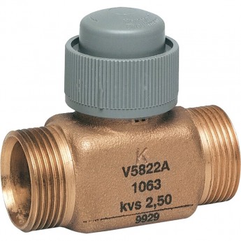 Клапан двухходовой линейный малый HONEYWELL V5832A1079, PN16, DN20, Kvs 4.0, 6.5мм, 2…120 °C Клапан двухходовой линейный малый HONEYWELL V5832A1079, PN16, DN20, Kvs 4.0, 6.5мм, 2…120 °C