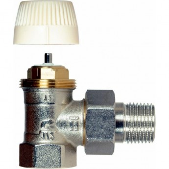 Вентиль для радиатора HONEYWELL HOME V2000EVS15 1/2 угловой, под термоголовку, никелированная латунь, конус, Kvs 0.72
